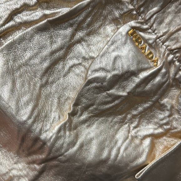 Prada gold leather bag with side bows! - Picture 13 of 17